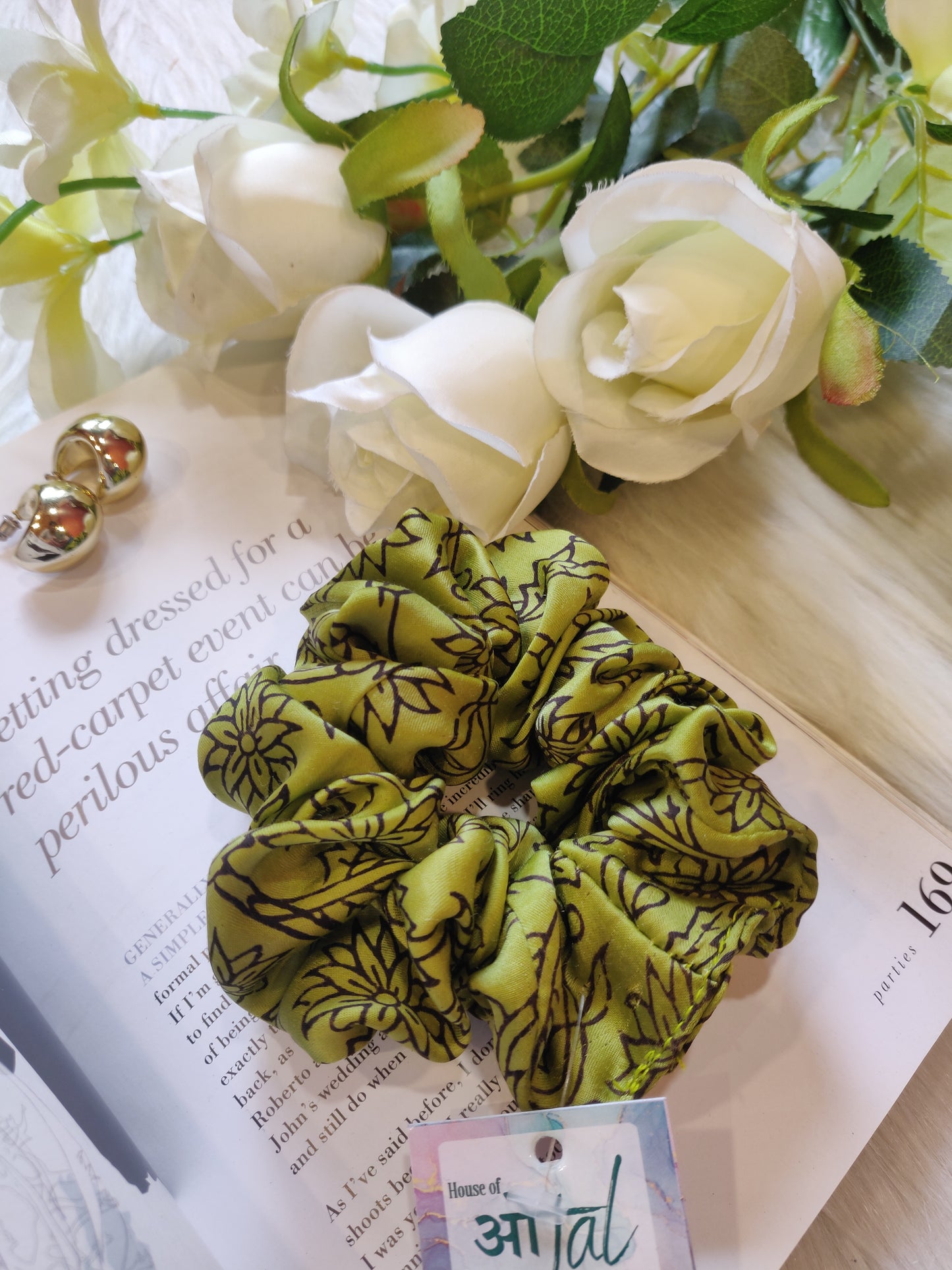 Kalamkari Modal Scrunchie