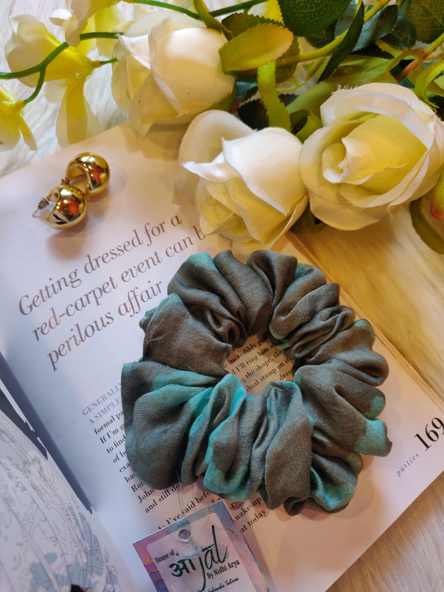 Grey Pastel Scrunchie