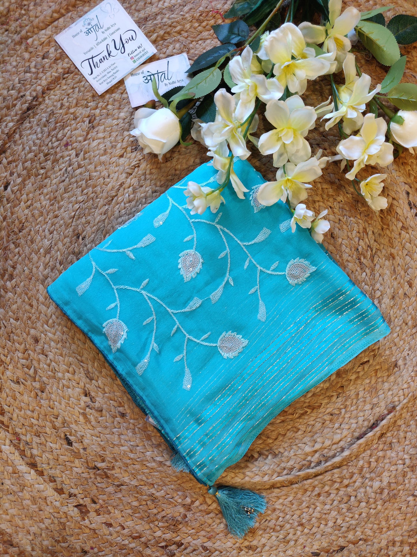 Shimmer Chiffon Saree