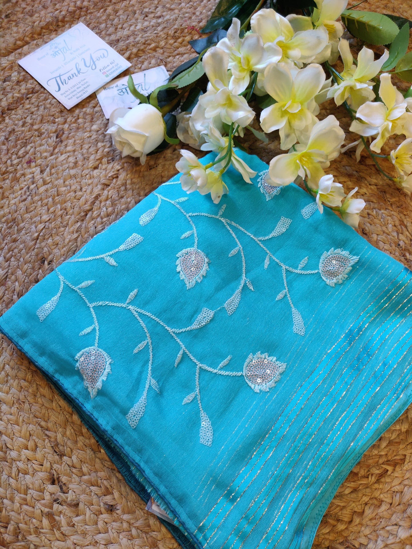 Shimmer Chiffon Saree