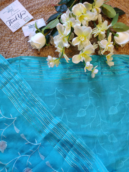 Shimmer Chiffon Saree