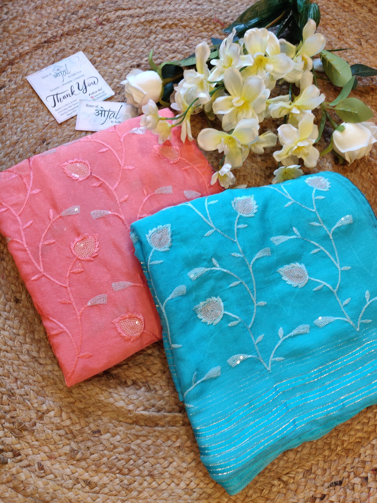 Shimmer Chiffon Saree